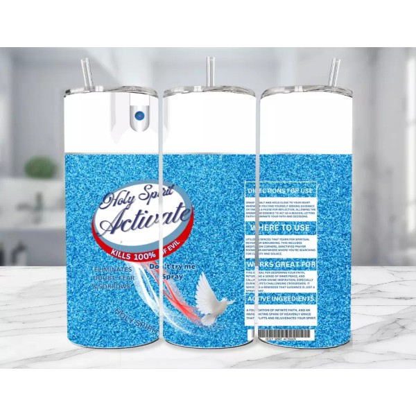 20 oz Holy Spirit Lysol Parody Stainless Steel Tumbler &