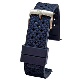 Max FKM Honeycomb Rubber Replacement Watch Strap - Fluorubber, 20 mm, Rubber
