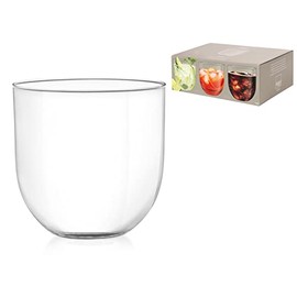 H&H Pack of 6 Glass Drop Water Glass 380 cc