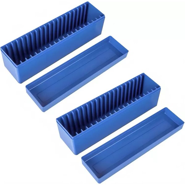 Unbranded 2 Blue Coin Slab Storage Boxes for 40 Coin
