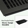 4"x 10" Sleek Cast Aluminum Vent cover register with Detachable