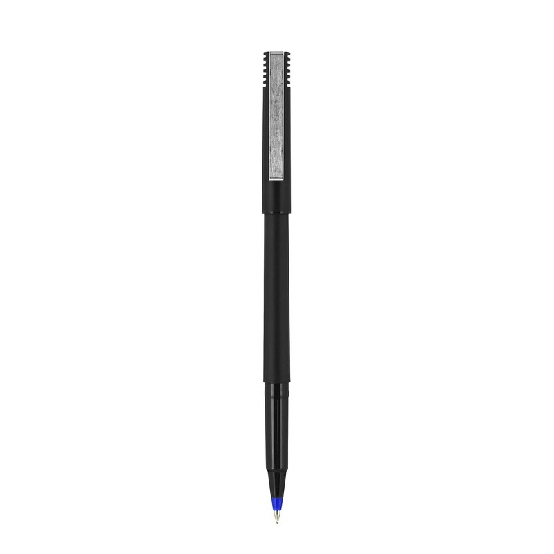 Sanford Uniball Roller Stick Pen, 0.5mm Micro Point, Blue Ink,