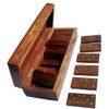 TOSQP27 Gift Domino Set Family Board Game 28 Piece Dominoes
