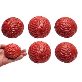 Brain Splat Ball (2.75 inch) (1 Brain Ball) Unique Design Gel Party Favor and Game Prize for Throwing and Stress Relief Squeeze Toy (1)