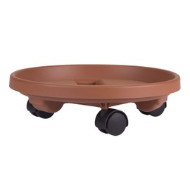 Bloem Fiskars 95122C 12-Inch Round Plant Caddy, Color Terracotta