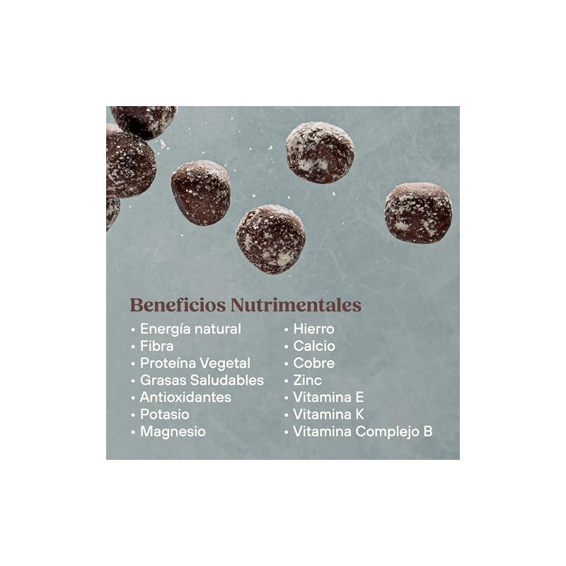 Dat Snack - Bolas de Energía de Dátil con Cacao,