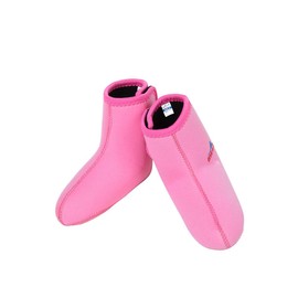 CK COKAR Neoprene Socks Children's 3 mm Diving Socks Boys Children Beach Shoes Water Sports Surf Shoes, pink
