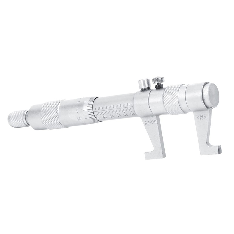 ViaGasaFamido Stainless Steel Internal Micrometer, 25-50mm/50-75mm, High Precision Measuring Tool