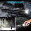 Rechargeable Flashlight with Long Beam and Belt Clip Small Flashlight