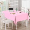 FALIZIFU 2 Pack Light Pink Plastic Tablecloth Disposable Table Covers