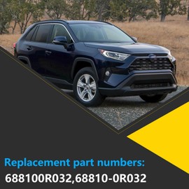 Tailgate Hinge Trunk Back Door 68810-0R032, Compatible with Toyota Rav4 2019 2020 2021 2022 2023, Replace 688100R032,68810-0R032