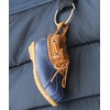 L.L.Bean Elle Bean Rubber Mock Key Chain, blue/brown