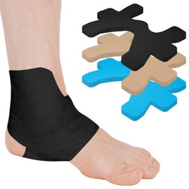 Kinesiology Tape for Ankle Tape Precut,10 Count Kinesiology Athletic Tape for Ankle Ligament Support, Breathable & Waterproof, Elastic Original Cotton Athletic Tape,Prevent Ankle Sprain