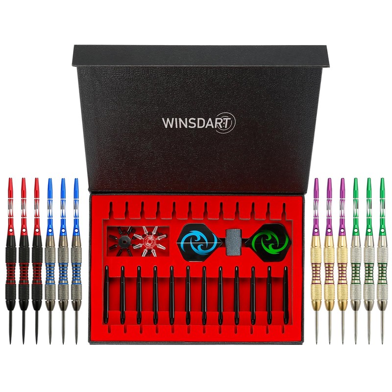 WINSDART Darts Metal Tip Set Professional Metal Darts for Dartboard