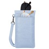 Fintie Double Eyeglasses Pouch with Carrying Strap, Portable Squeeze Top