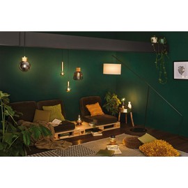 Paulmann 79755 Neordic Stian Pendant Light Max. 60 Watt Brushed Brass Pendant Light Metal Pendant Light E27 Bulb Not Included