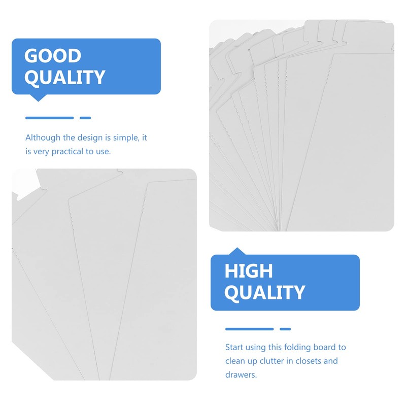 Healifty Cardboard Shirt Inserts Folding Forms, 20 Pcs Cardboard Shirt