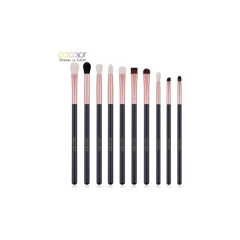 Brochas Docolor Makeup Set Fibras Naturales Para Ojos