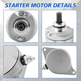 EvTok Starter Motor Fit for Arctic Cat 375/400, Suzuki Eiger 400 LT-A400, King Quad 400/400AS/400FS, Kymco MXU/Maxxer 375, Replace 31100-38F00 3545-016 SMU0297 etc