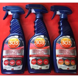303 Products (3) BOTTLES OF 303 TONNEAU COVER & CONVERTIBLE TOP VINYL & FABRIC TOP CLEANER
