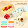 LTGUIJIAO Silicone Lunch Bento Box Accessory Non-Toxic, Bpa-Free, Dishwasher Safe