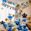 Lumjoy Happy Birthday Banner Set 13pcs 16-Inch Silver Foil Letter