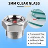 1.5" NPT Sight Glass for Air Compressor with Red Monitor