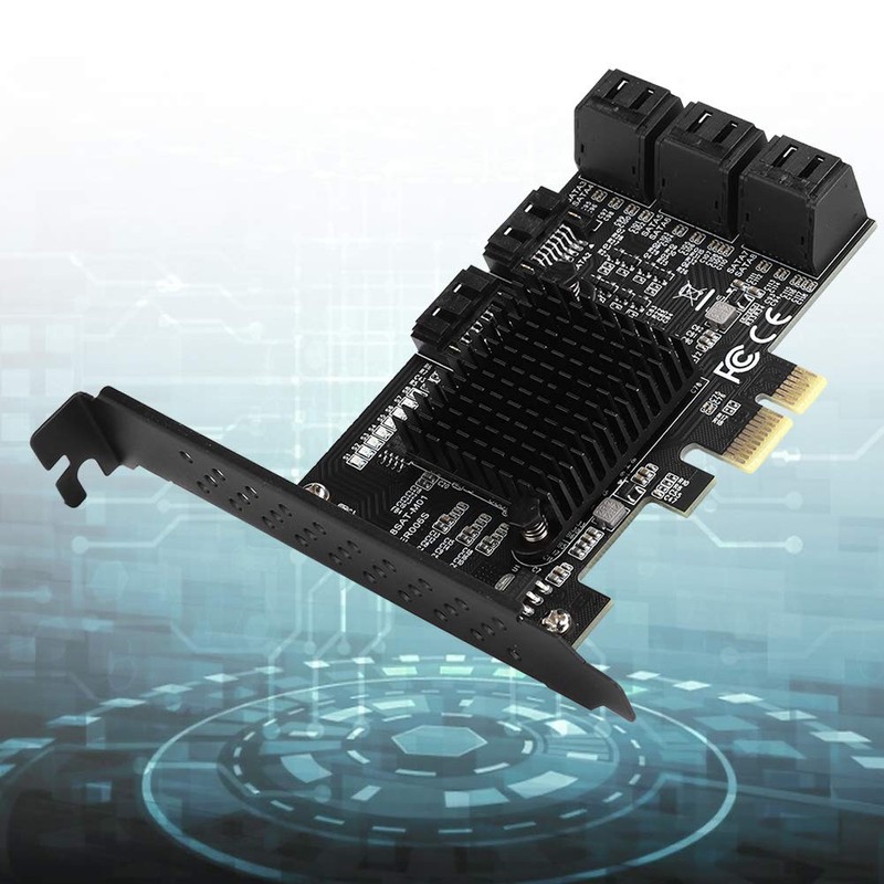 PCE8SAT-M01 PCI-E to SATA 3.0 Card Controller Expansion Card 8-Port
