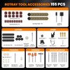 200W Corded Rotary Tool Kit with Fine Speed Control &