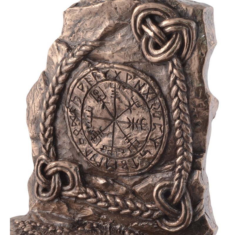 Veronese Viking Compass Vegvisir Tea Light Bronzed