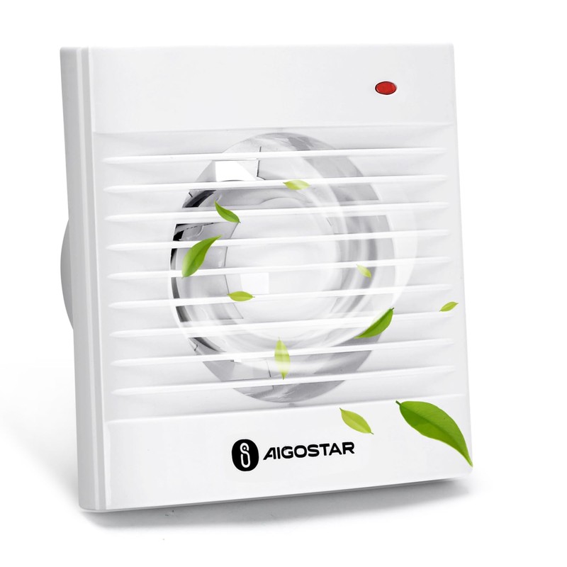 Aigostar Bathroom Fan 100 mm with Overflow Exhaust Fan Kitchen,