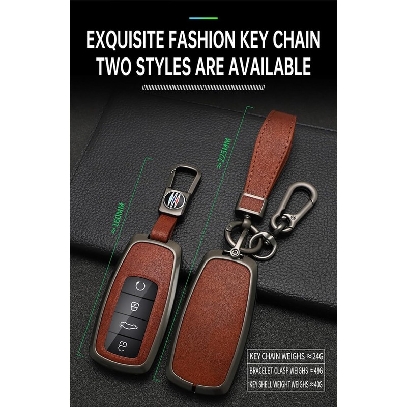Alloy Car Key fob Cover fit for Chery Tiggo 8