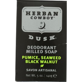 Herban Cowboy Dusk Deodorant Milled Soap, Cruelty Free, Vegan, 5 Ounces (Pack Of 1)