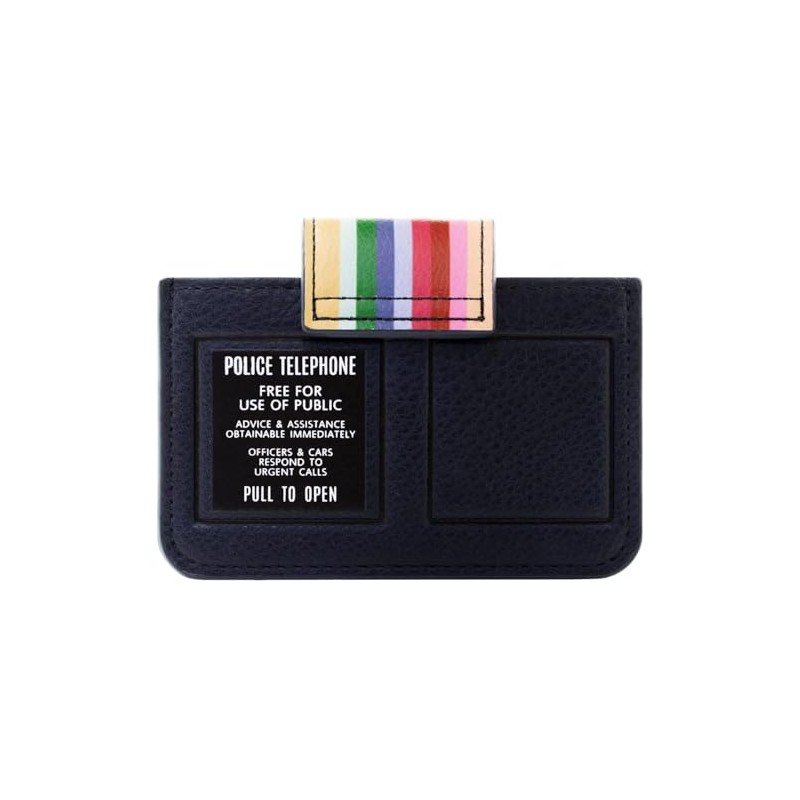 Dr Who Public Call Police Box with Rainbow Wallet Card