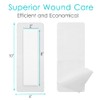 20 Pcs Waterproof Adhesive Island Dressing 4"x10" for Post Knee