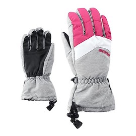 Ziener Children's Lett AS Glove Junior Ski Gloves, Winter Sports | Waterproof, Breathable, grey, 6.5