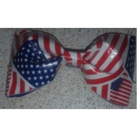 Handmade American Flag Duct Tape Bow Hair Clip bowtie handmade