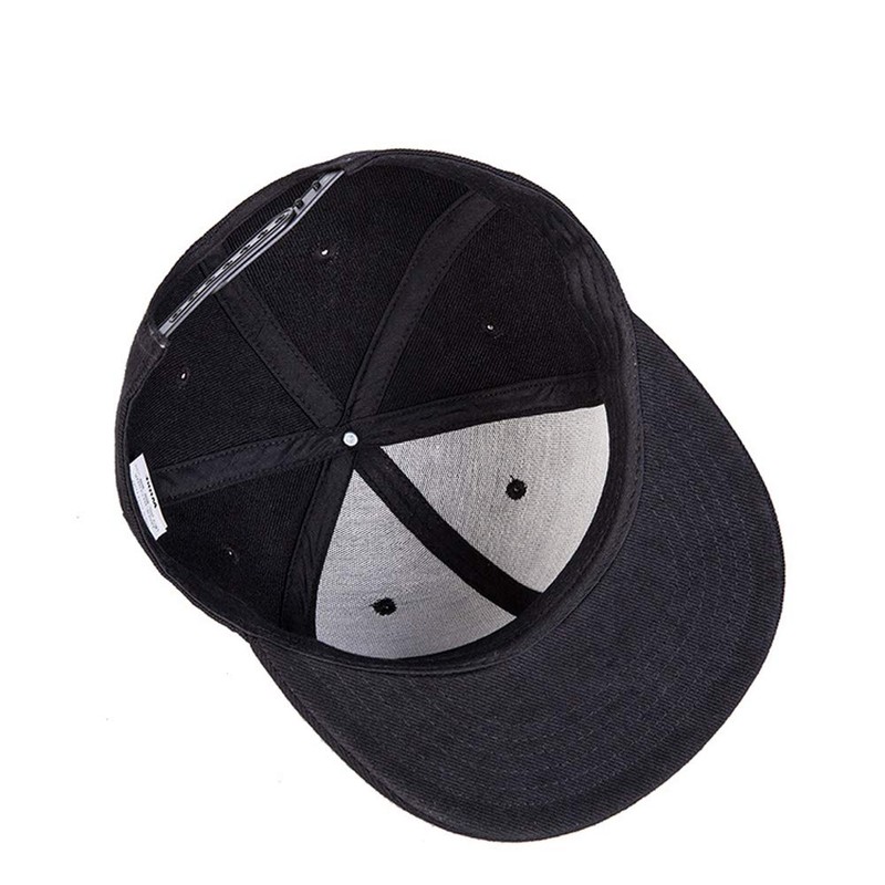 Yizhichu19900502 Unisex Plain Flat Brim Adjustbale Baseball Cap Blank Snapback