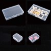 Goodma 7 Pieces Mixed Sizes Rectangular Empty Mini Clear Plastic