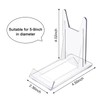 WANDIC Acrylic Plate Stands, 10 Pcs Mini Clear Plastic Display