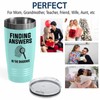 Detective Teal Edition Viking Tumbler 20oz - Finding answers in