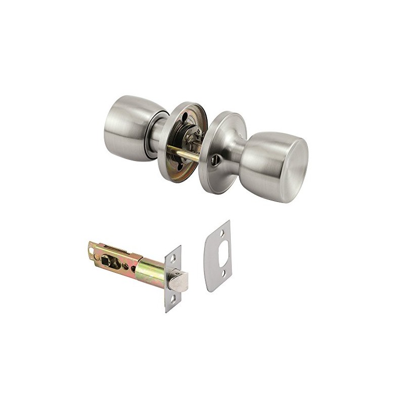 Prime-Line MP65023 Passage Knob, Fits 2-3/8 In. and 2-3/4 In.