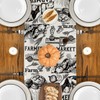 Artoid Mode Tractor Milk Farm Table Runner, Cow House Fall