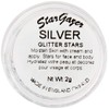 Cosmetic Glitter Stars for use on the face - Silver