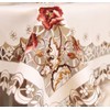 MULBESS Cutwork Round Table Cloth Floral Embroidered Lace Tablecloth Wrinkle