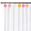 CTOHN 12-Piece Flowers Shower Curtain Hooks, Daisy Floral Stainless Steel