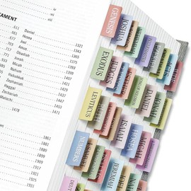 Goiern Bible Register for Women & Men, Bible Book Register for Study Bible, Large Print Repositionable Bible Index Tabs, Bible Tabs (Boho)