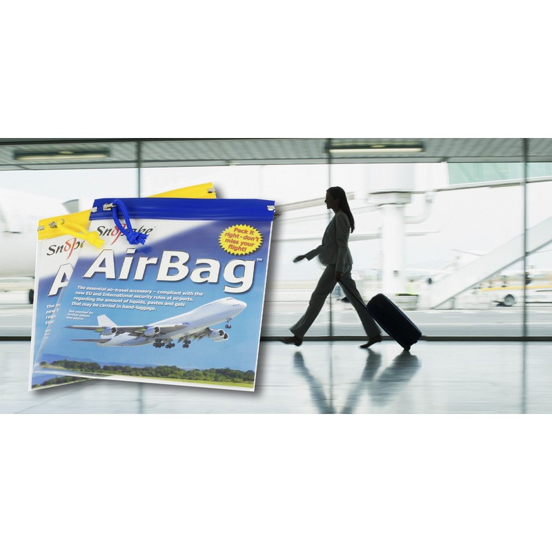 Snopake Flight AirBag Zippa-Bag with Zip Pull and Hanging Loop