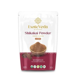 Exotic Veda Organic Shikakai Powder | Soapnut Powder Natural Hair Cleanserand Conditioner Herbal Hair Care for Strong and Healthy Hair | Adds Shine | Non-GMO (100g)