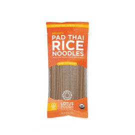 Lotus Foods Gourmet Organic Brown Rice Pad Thai Noodles, 8 Count